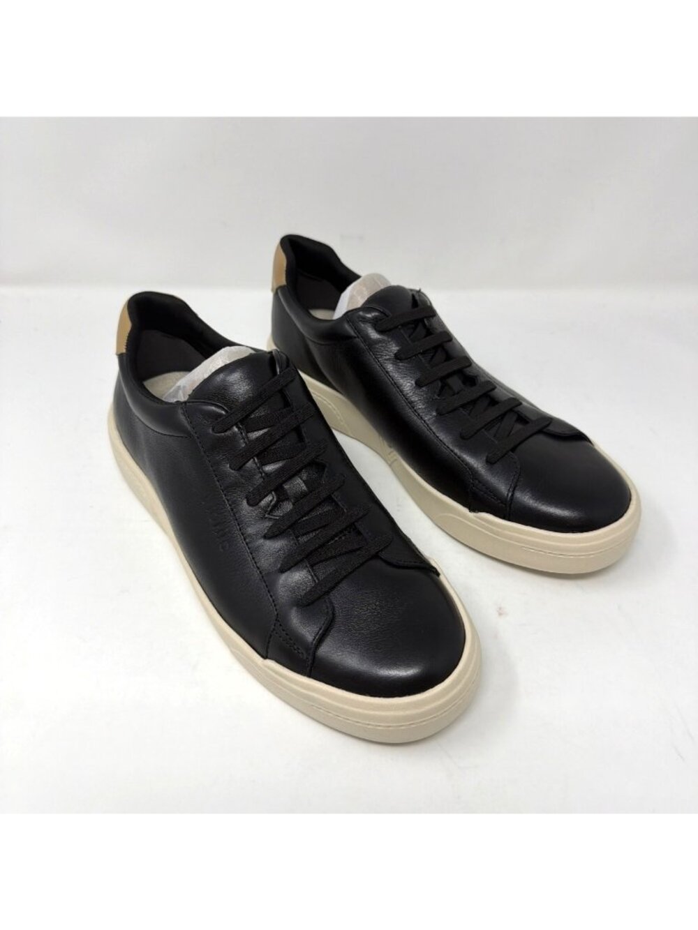 Vionic Colbie Men's Slip-On Sneaker Black Leather Orthotic Comfort Size 8.5
